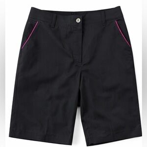 EP Pro Black Athletic Shorts with Pink Trim